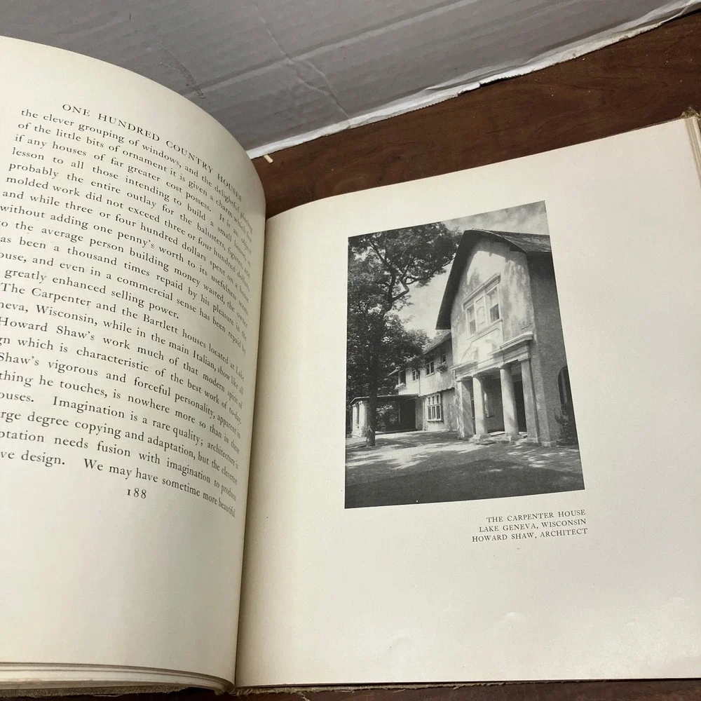 One Hundred Country Houses Aymar Embury II 1909 First Ed Architecture Design
